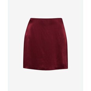 Rumored NWT Merlot Kerrigan Red Satin Mini Skirt Small Night Out Fall Glam Chic